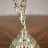 20th-Century Metal Fruit Bowl with Cherub, 1890s