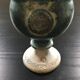 Blue-grey stone pedestal