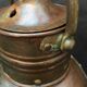 Ancient naval flag lantern in ancient copper semaphore lamp 19th century