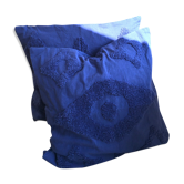 Duo blue Berber cushions