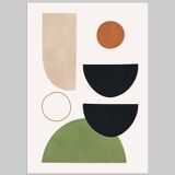 2 geometric art prints