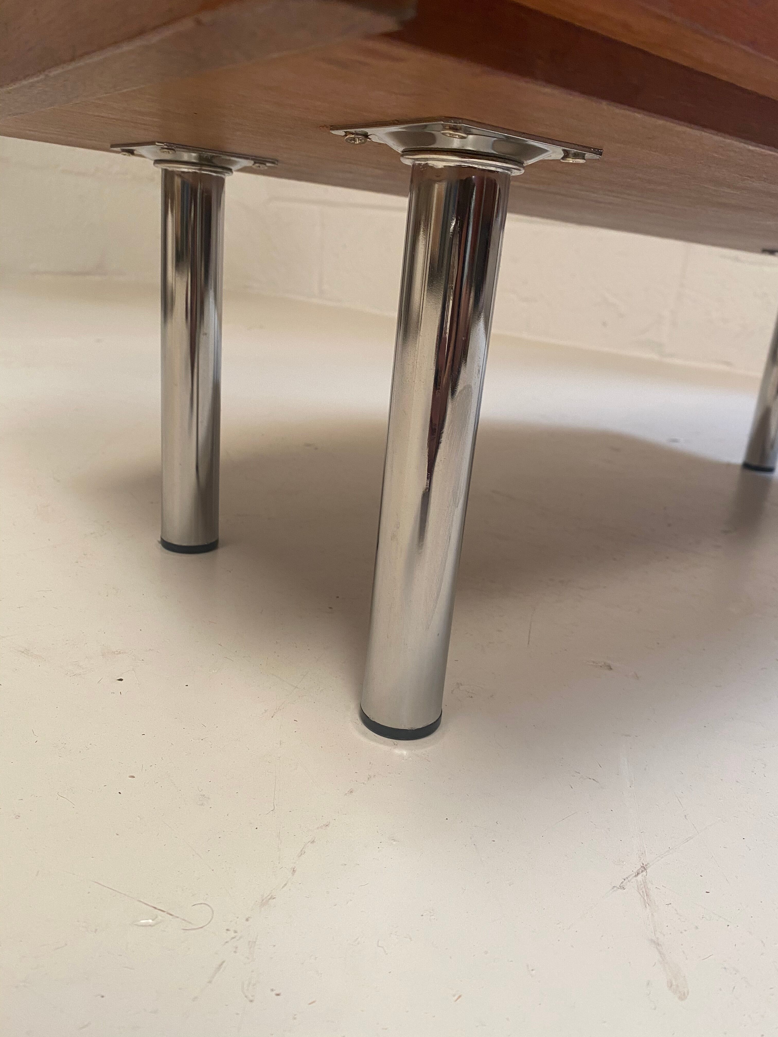 Midcentury Danish teak low chest of drawers