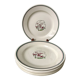 Set of 6 flat plates salins model "april" years 30-40