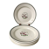 Set of 6 flat plates salins model "april" years 30-40