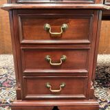 English Chesterfield Desk with Green Leather