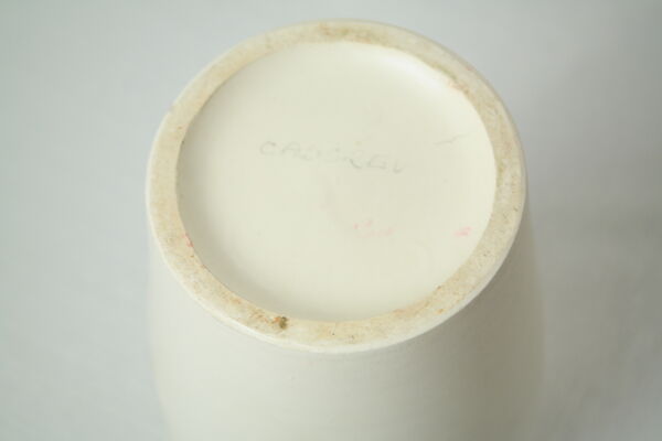 Vase fleuri en céramique vintage Italie Cadorev