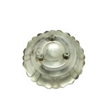 Art Deco platter, silver, Poland, 1950s.