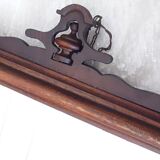 Antique Napoleon III style mercury mirror, Victorian wall mirror.