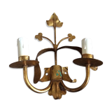 Wall lamp in gold metal
