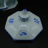 Sucrier en porcelaine Rosenthal Bavaria pivoine bleue