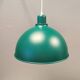 A beautiful industrial hanging lamp in metal (not aluminium) beautiful green colour