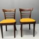 Pair of dining chairs by INTERIER n. p. Praha, wooden dining seating, 1974