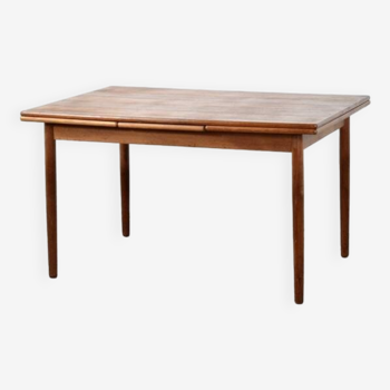 Midcentury Danish Extending Teak Table by A.M. Mobelfabrik.