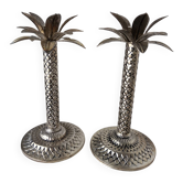 Palm tree candle holders