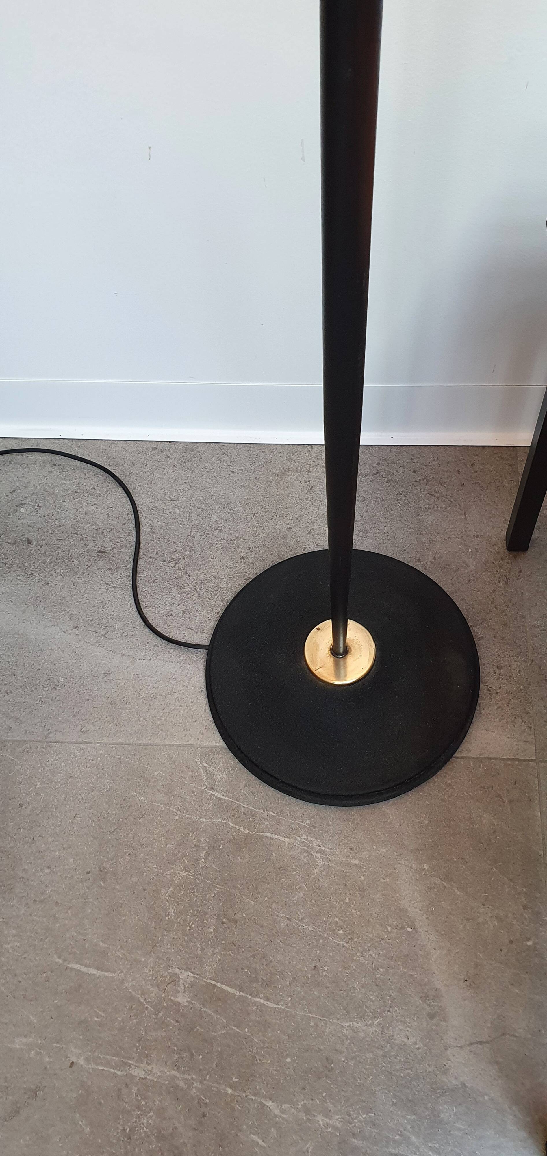 Arlus opaline floor lamp 50s