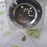 Vintage ceiling light in molded pressed glass.