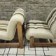 Pair of 1970s loop wool lounge chairs