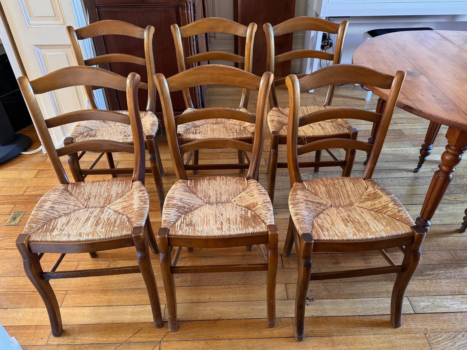 6 Louis Philippe style chairs