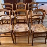 6 chaises style Louis Philippe