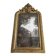 Large Louis Philippe mirror with antique mercury pediment, height 107cm, vintage