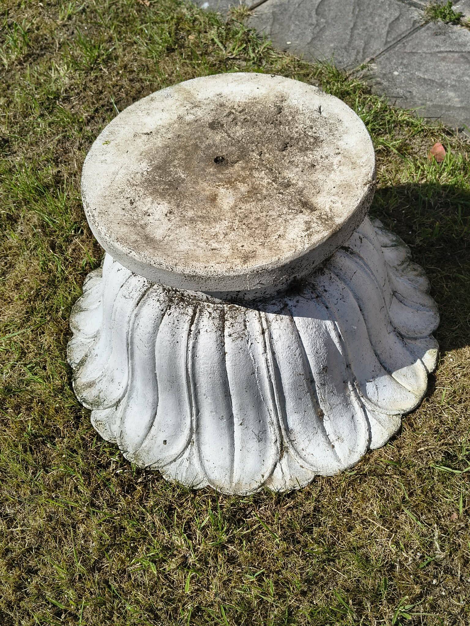 Ensemble de 2 pots à fleurs en beton