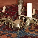 Chandelier with silver branches