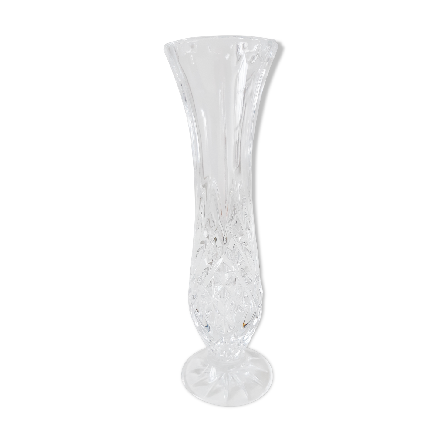 Small vintage crystal vase