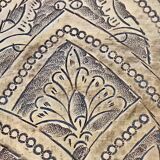 44cm chiseled brass tray