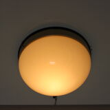 Midcentury glass ceiling lamp