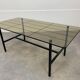 Coffee table metal and glass, 50s