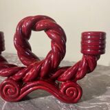 Braided ceramic chandelier