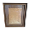 Old frame in worked wood