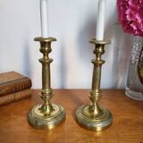 A pair of Gilt Bronze Candlesticks