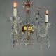 Liège chandelier in Louis XV style made of glass and crystal, circa 1900.