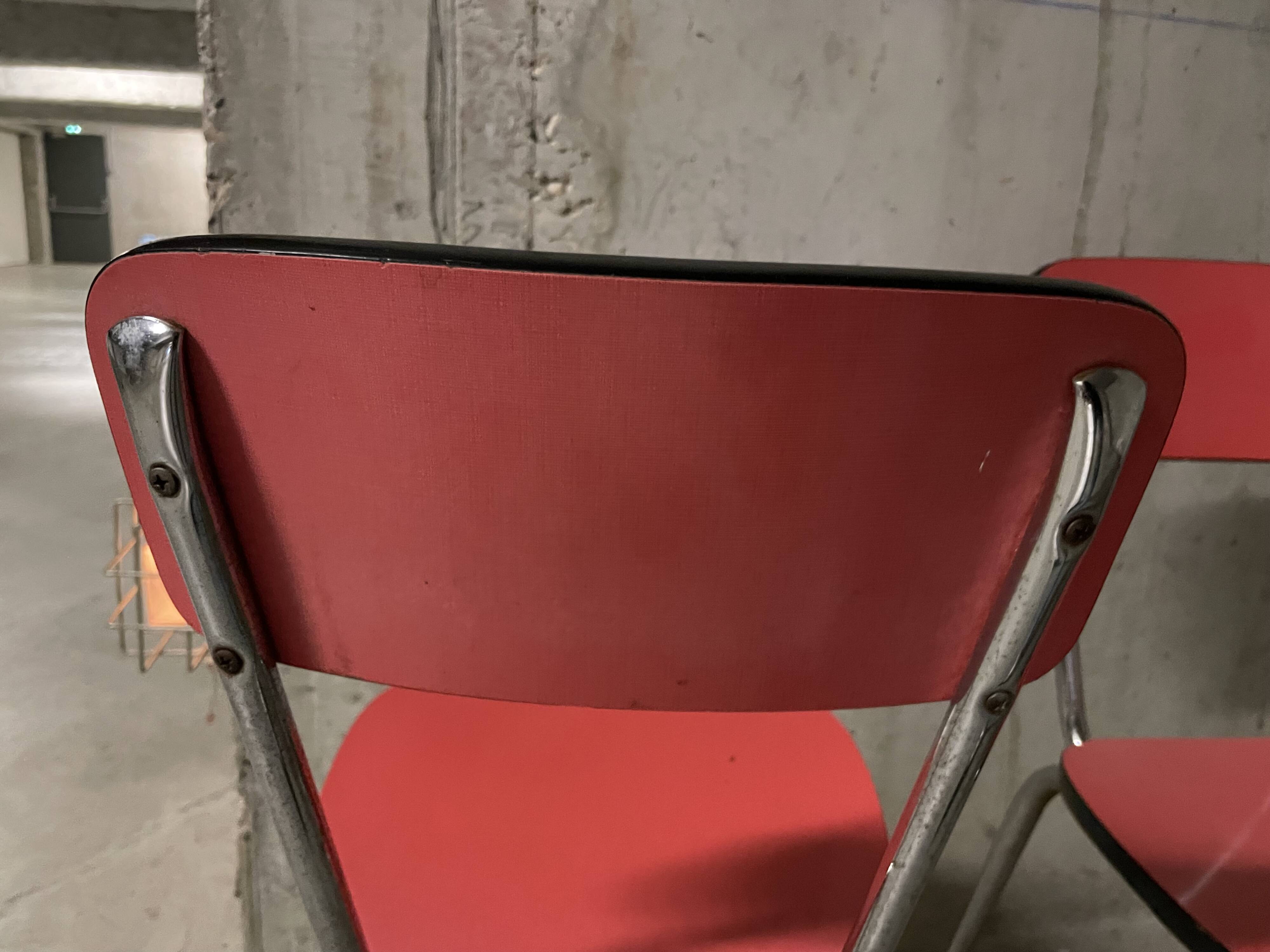 Paire de chaises en formica années 70