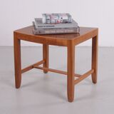 Danish beech wood sidetable / stool, 1960s