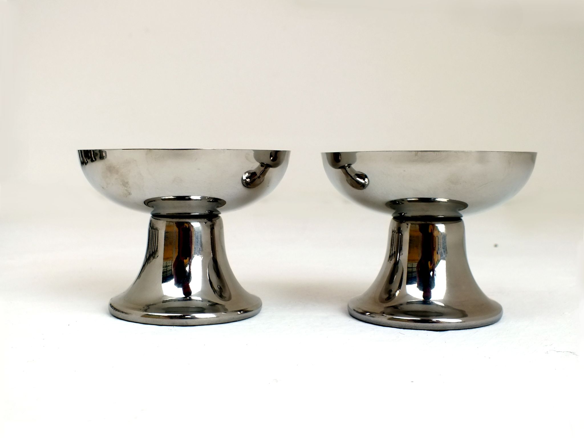 Alfra Italy design Carlo Alessi set 6 ice cream cups years 40