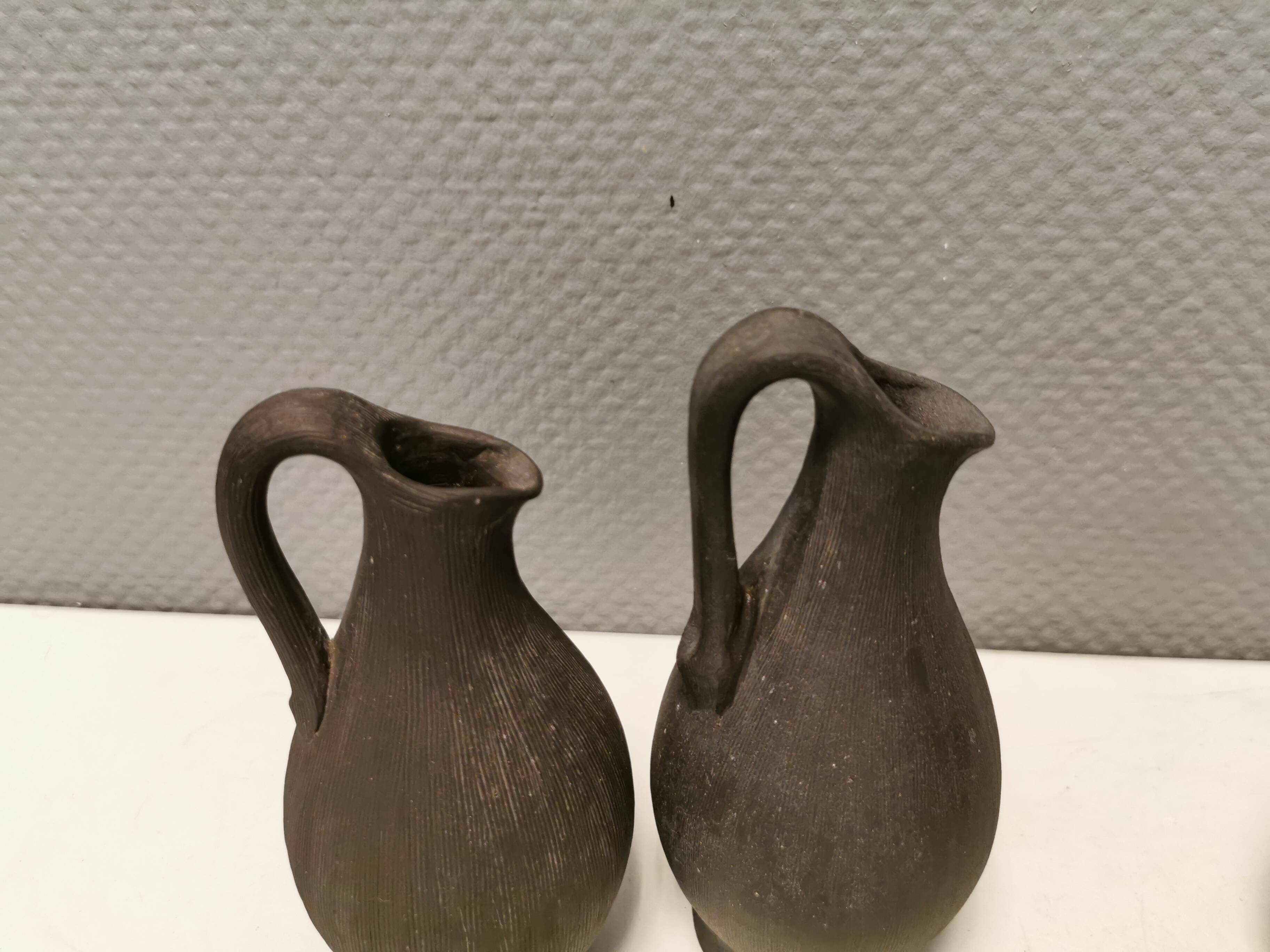 Céramiques du danois dagnæs ceramics des années 1970. avec rainures.