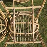 Vintage rattan table and chairs