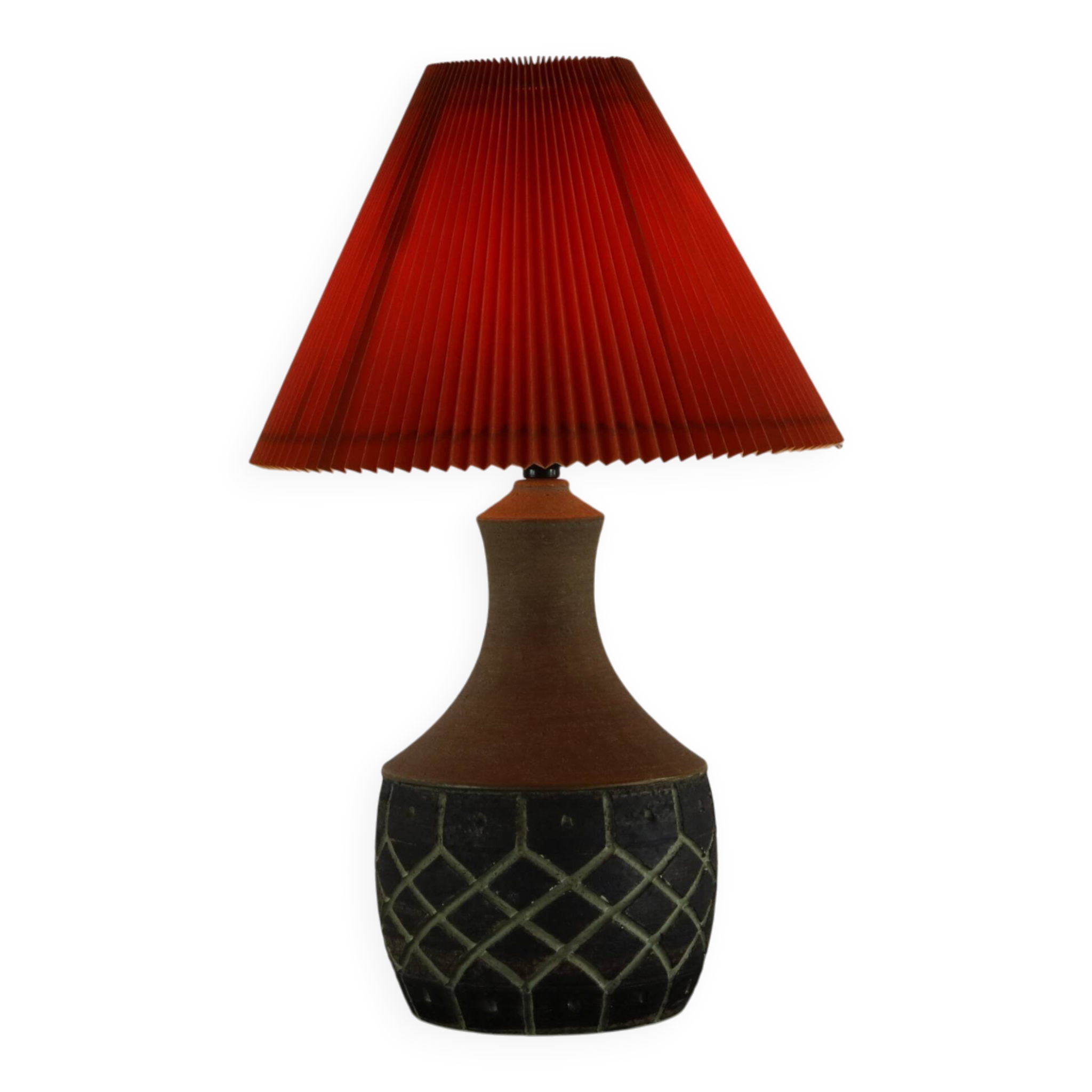 2 pieds de lampes de table en céramique Chris Keramik Haslev, années 1960