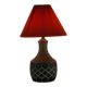 Set of two sixties design studio pottery table lamps for Chris Keramik Hasl
