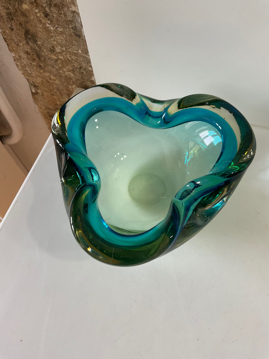 Ashtray vintage murano glass pocket 1950/1970