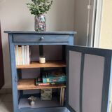 Confiturier, ancien buffet Parisien, patiné bleu