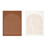 Pair of giclee prints, abstract wall art set of two, 50x70cm