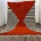 Handmade Moroccan rug, natural wool, 3x2 m.