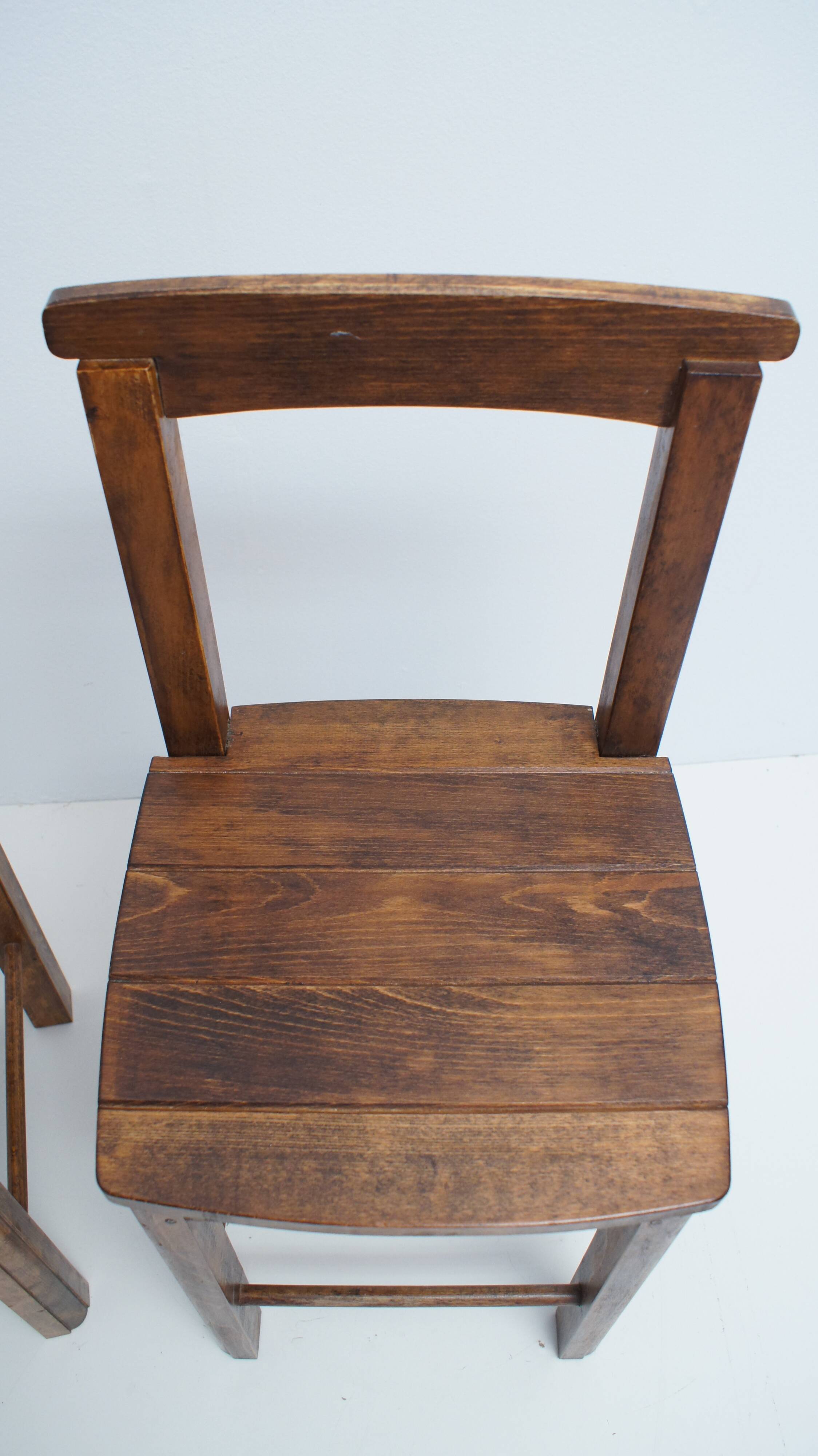 Pair of old vintage brutalist chairs