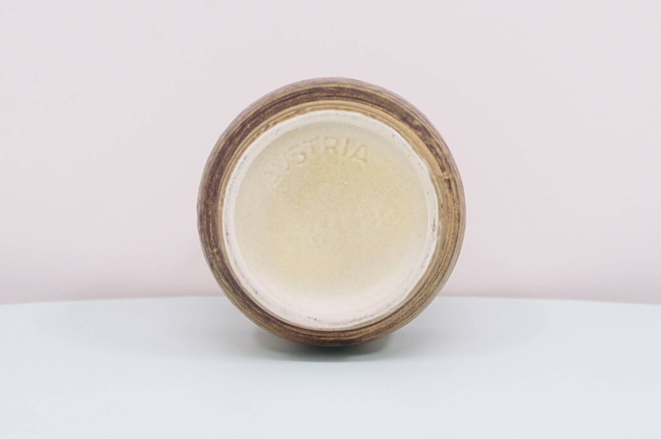 Vintage brown ceramic vase