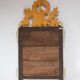 French gold mirror with a Louis XVI style pediment c. 1940/50 (95*54 cm)