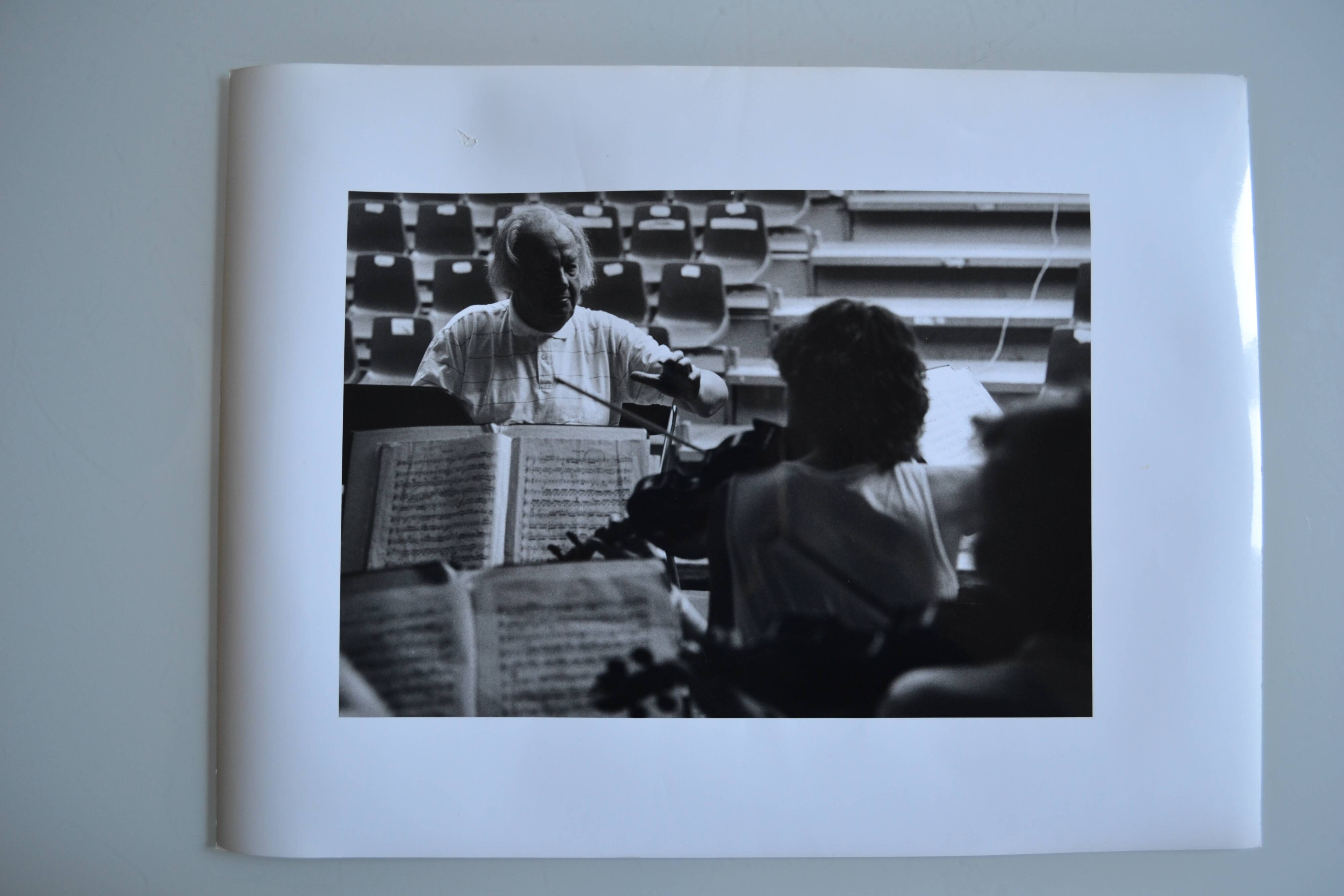 "violin violinist" original anonymous black & white photo
