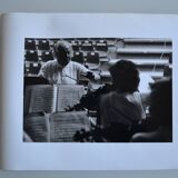 " Violon violoniste " photo anonyme noir & blanc originale